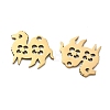 201 Stainless Steel Pendants STAS-F337-04G-2