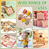 Square Folding Cardboard Kraft Paper Packing Drawer Boxes with Clear Plastic Cover CON-WH0100-57A-5