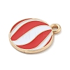 Christmas Theme Alloy Enamel Pendants ENAM-K074-02G-01-2