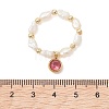 3Pcs Natural Cultured Freshwater Pearl Beaded Stretch Finger Rings RJEW-JR01009-3