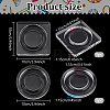 2Pcs 2 Styles Transparent Acrylic Bracelet Display Stands BDIS-BC0001-01-2