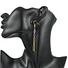 304 Stainless Steel Dangle Tassel Earring for Women EJEW-JE07184-2