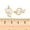 Natural Shell Pendants STER-P051-06G-3