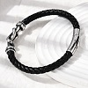 Braided Microfiber Leather Cord Bracelets BJEW-A092-01B-AS-3