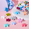  48Pcs 12 Colors Star Silicone Beads SIL-TA0001-56-13