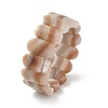 Oval Natural Lace Agate Beads Stretch Bracelets for Women Men BJEW-C097-04B-4