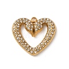 304 Stainless Steel Rhinestone Pendants STAS-B139-03G-01-1