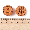 Sport Theme Opaque Acrylic Resin Beads MACR-U010-01B-2