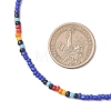 3Pcs 3 Colors Round Glass Seed Beaded Necklaces NJEW-JN05908-3