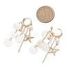Shell Pearl Hoop Earrings EJEW-TA00789-3