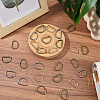 120Pcs 3 Colors Iron D Rings IFIN-CL0001-17-4