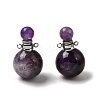 Natural Amethyst Perfume Bottle Pendants GG-CBA7610-02P-04-1