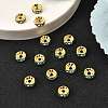 Brass Grade A Rhinestone Spacer Beads RSB038NF-13G-4