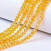 Electroplate Glass Beads Strands EGLA-A044-T8mm-B-M-2