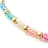 Glass Seed Beaded Bracelet for Girl Women BJEW-JB06746-04-5