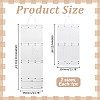 2Pcs 2 Styles Felt Large Capacity Hair Clips Storage Hangers AJEW-ME0003-34B-2