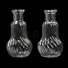Transparent Glass Beads Containers GLAA-G123-06-2