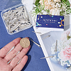120Pcs 4 Styles Alloy Pendants FIND-SC0023-58-3
