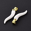 Rack Plating Brass Enamel Charms KK-C008-19G-03-4