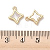 Brass Natural Shell Pendants KK-P355-21G-3
