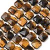 Natural Tiger Eye Beads Strands G-L642-L03-10mm-02-2