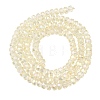Electroplate Glass Beads Strands GLAA-Q105-03-04-2