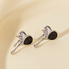 304 Stylish Heart-shaped Stainless Steel Stud Earrings for Women LJ1941-1-1