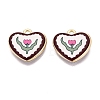 Valentine's Day Printed Alloy Pendants PALLOY-SZC0008-15B-1