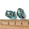 Handmade Foil Lampwork Beads Strands FOIL-Z001-04H-4