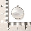 Brass Micro Pave Cubic Clear Zirconia Pendants KK-P260-27A-P-3