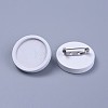 Stainless Steel Brooch Cabochon Bezel Settings JEWB-WH0009-04A-1