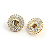 Round Alloy Rhinestone Bag Twist Lock PURS-PW0010-22KCG-1