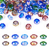 50Pcs 5 Colors Transparent Glass European Beads GPDL-TA0001-05-1
