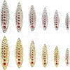 SUPERFINDINGS 12 Pcs 6 Styles Zinc Alloy Fishing Bait Jig Head Spoon Lure FIND-FH0001-61-1