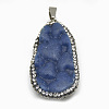 Natural Azurite Big Pendants G-S334-025-3