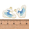 Ocean Alloy Enamel Pendants ENAM-B041-01S-2
