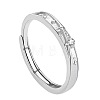 999 Sterling Silver with Clear Cubic Zirconia Finger Rings FS-WG8222C-01-1