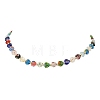 Heart Handmade Millefiori Glass Beaded Necklaces NJEW-JN06605-2