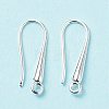 Eco-Friendly Brass Earring Hooks Findings LS-KK-M157-03S-RS-2