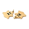 Halloween Ion Plating(IP) 304 Stainless Steel Charms STAS-D066-02G-3