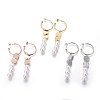 304 Stainless Steel Dangle Stud Earrings EJEW-E240-09-1