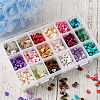 Cheriswelry 360g 18 Colors Freshwater Shell & Gemstone Chip Bead Sets G-CW0001-01-13