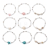 3Pcs Synthetic Turquoise Beads Stretch Bracelets for Women BJEW-JB13493-3