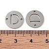 Non-Tarnish 201 Stainless Steel Hollow Flat Round Links FIND-R149-03D-P-3