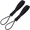 2Pcs Cowhide Leather Car Key Chain Pendant Decorations AJEW-CL0001-80A-1
