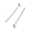 Rhodium Plated 925 Sterling Silver Ball Head Pins STER-M117-05C-P-2