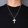 201 Stainless Steel Pendant Necklaces for Man NJEW-Q336-03C-P-3
