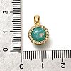 Brass Micro Pave Cubic Zirconia Pendants KK-K398-27G-02-3