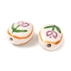 Tulip Flower Handmade Porcelain Beads X1-LAMP-D303-06A-2
