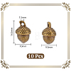 10Pcs Tibetan Style Alloy Pendants FIND-UN0003-15-3